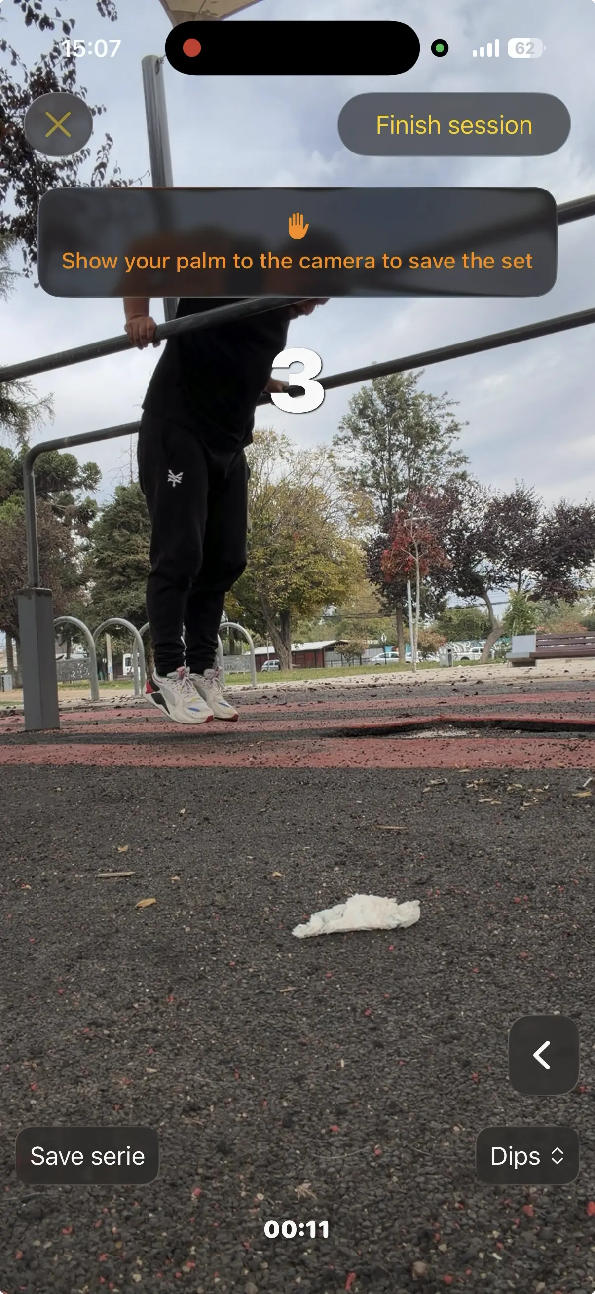 Just train. We count for you.