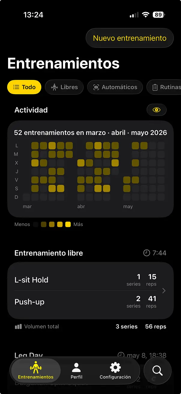 Entrenamientos