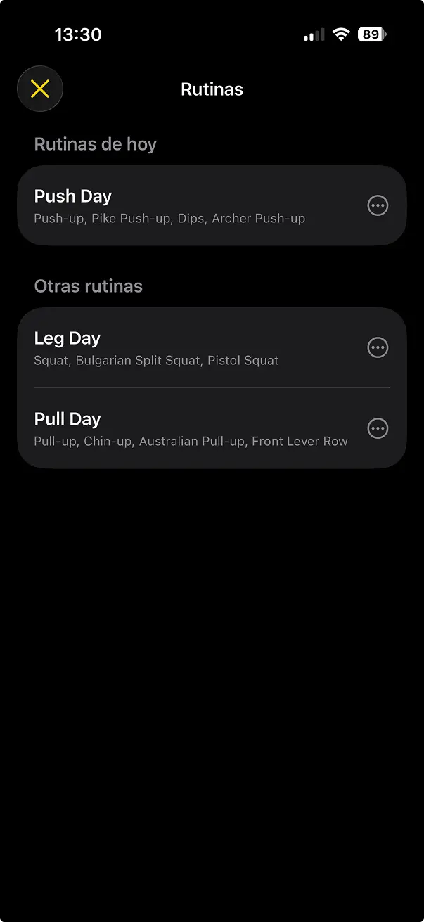 Planifica tu semana, entrena en automático.